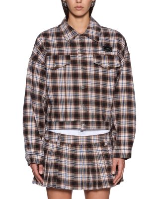 Cotton Relaxed Printed Trucker Jacket