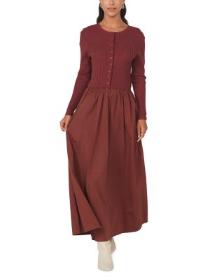 Mixed Media Maxi Dress