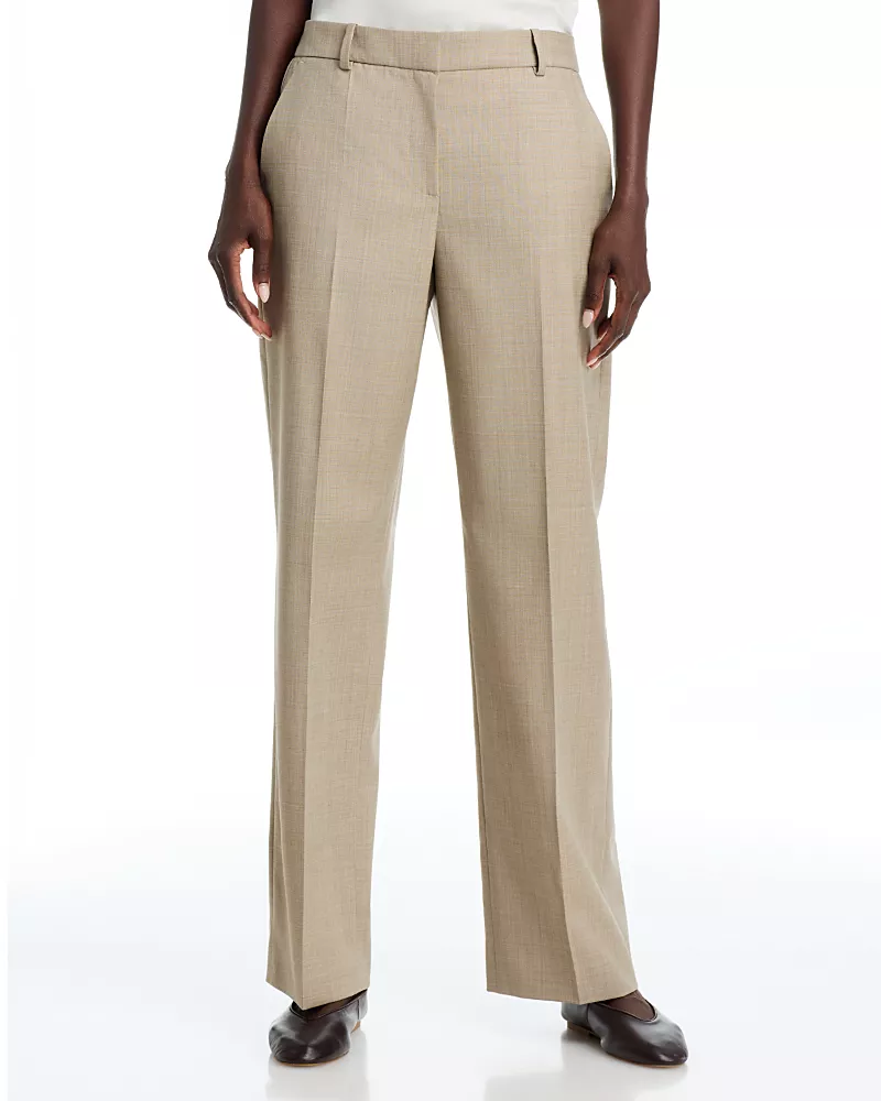 Hugo Boss Tilda Straight Fit Wool Blend Formal Trousers