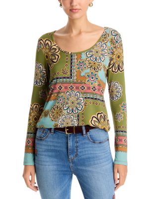 The Janie Favorite Scoop Neck Long Sleeve Top