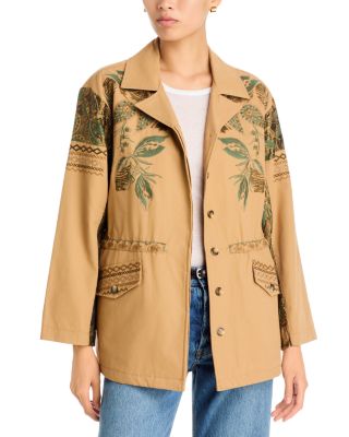 Oozie Cotton Embroidered Utility Jacket