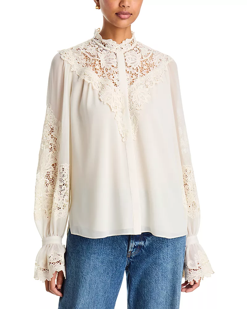 Kobi Halperin West Embroidered Blouse