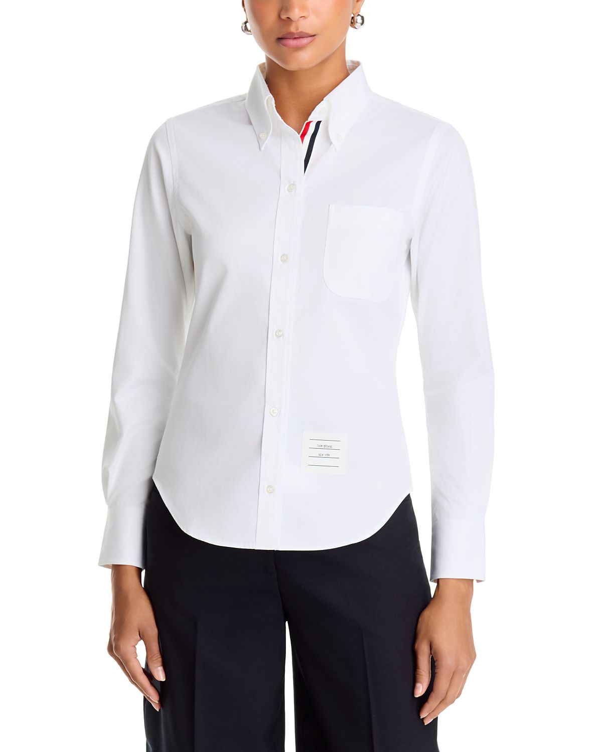 Thom Browne Cotton Classic Long Sleeve Shirt