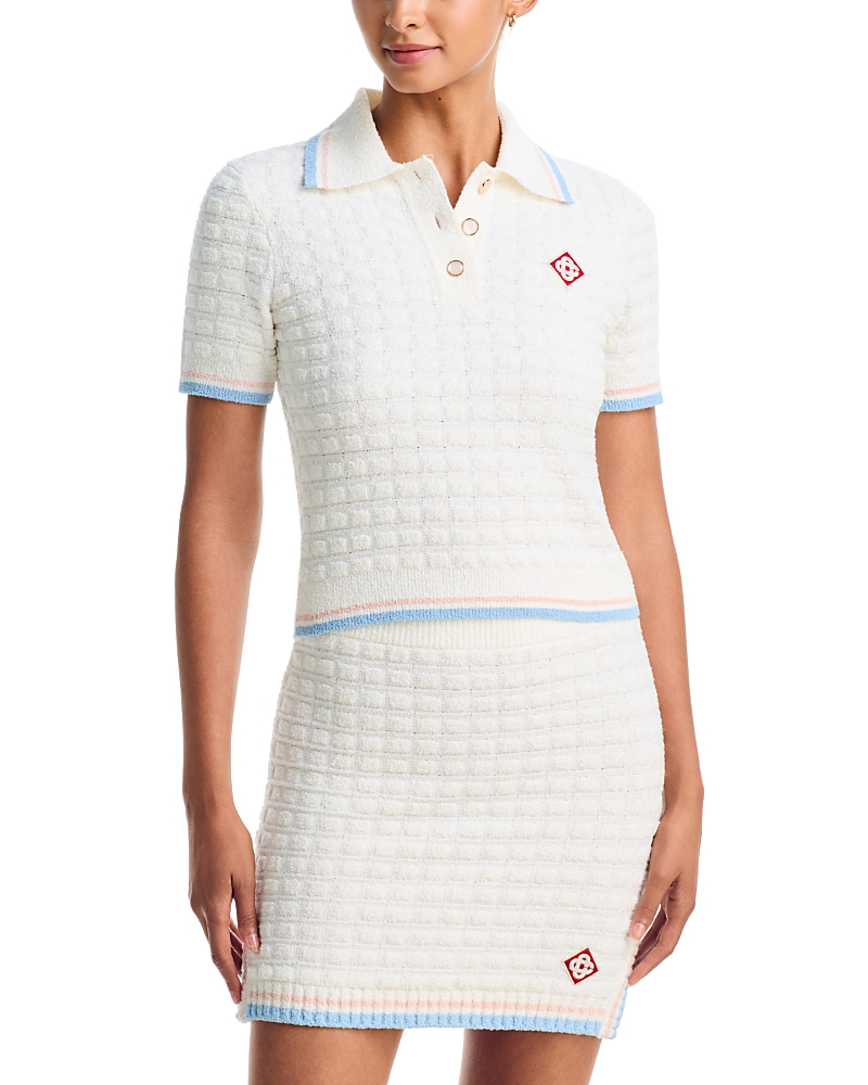 Casablanca Boucle Tennis Polo Shirt