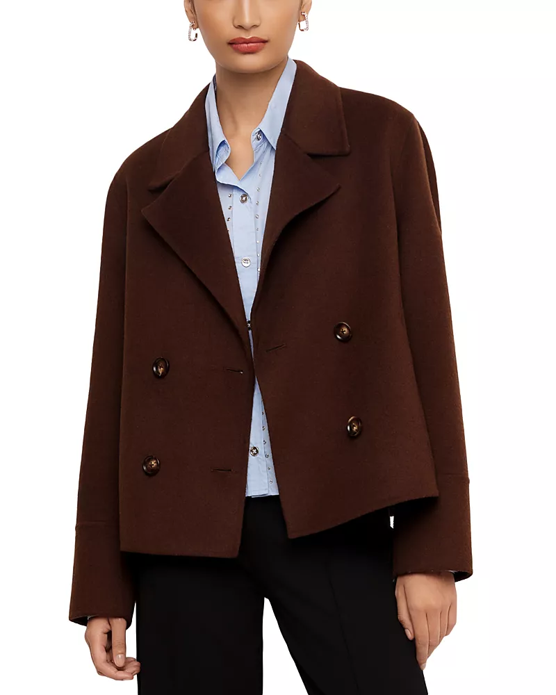 Fifteen Twenty Naomi Cropped Double Breasted Blazer
