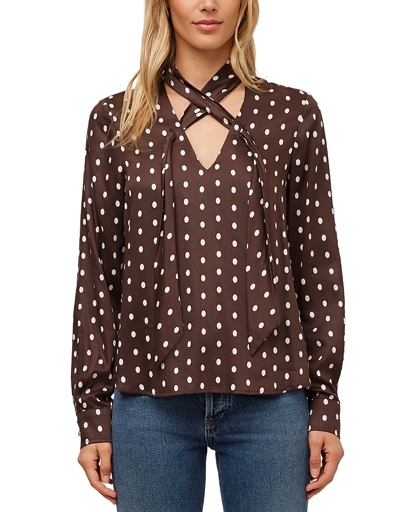 Fifteen Twenty Janine Tie Neck Top