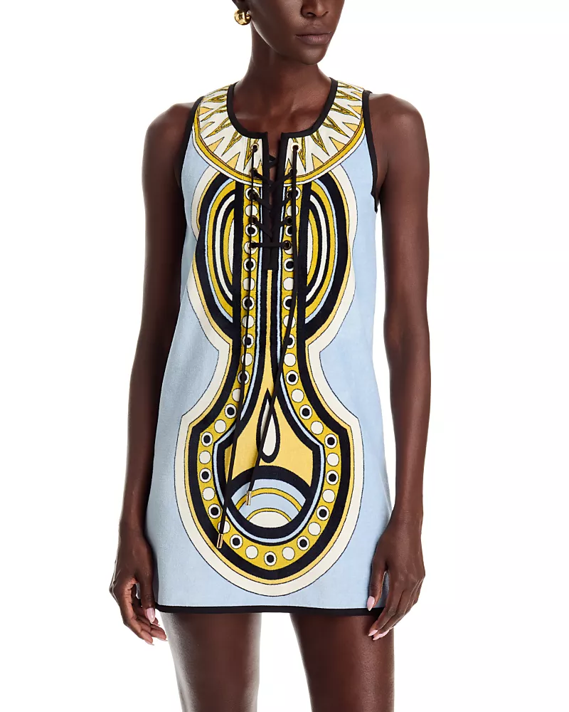 La DoubleJ Totem Cotton Mini Dress
