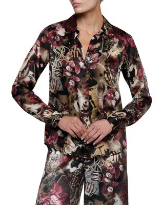 Tyler Silk Long Sleeve Blouse