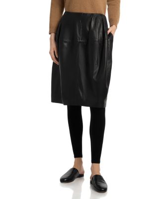 Toteme Sculptural Leather Skirt