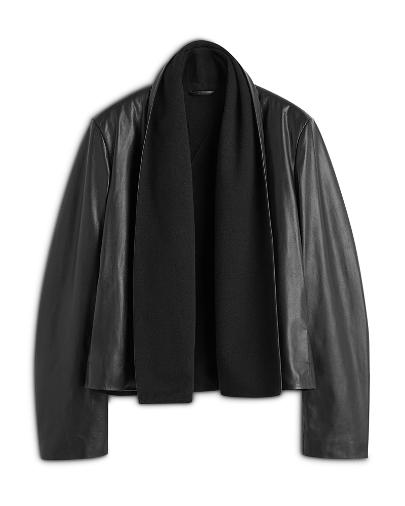 Toteme Scarf Leather Jacket