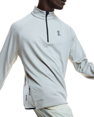 Climate Slim Fit Half Zip Logo Sweatshirt