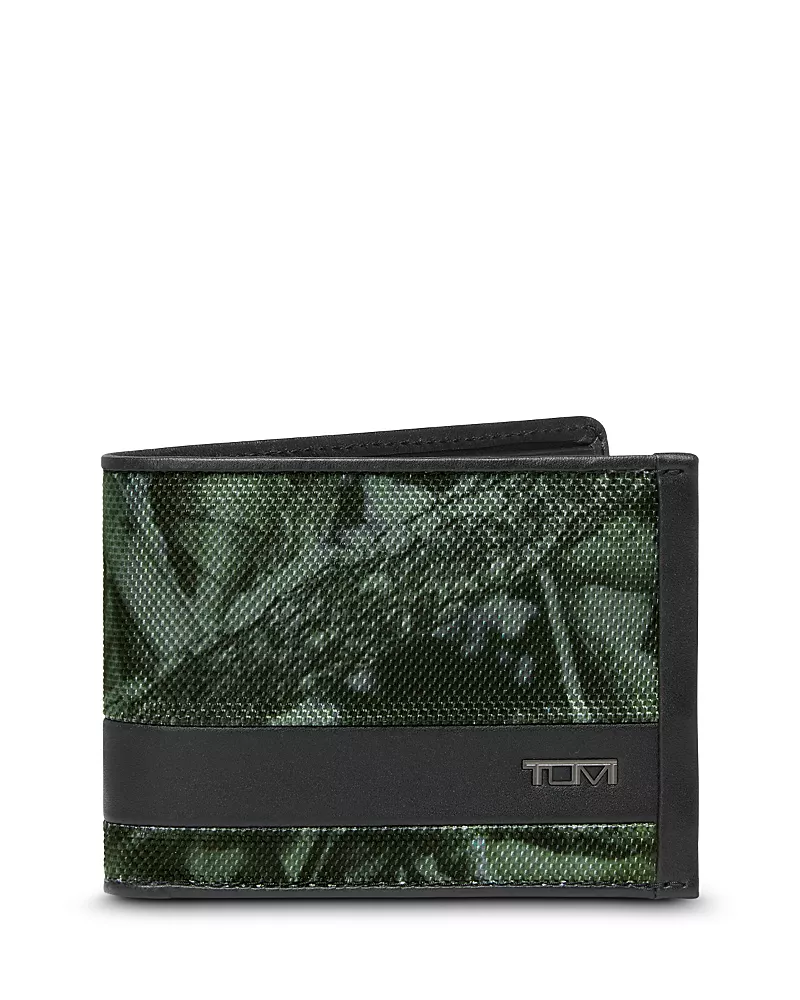 Tumi Men's Forest Camo Double Billfold Wallet