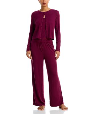 Blissful Cardigan, Cami & Pants Pajama Set