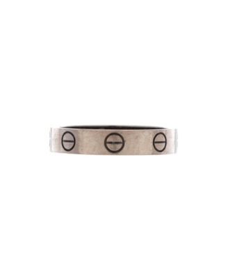  Love Wedding Band Ring 18K White Gold