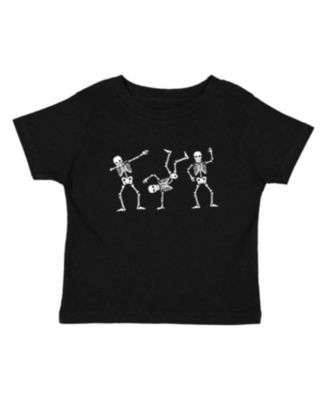 Boys' Glow In The Dark Silly Skelly Halloween Short Sleeve T-Shirt - Baby, Little Kid