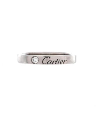  C de Cartier Wedding Band Ring Platinum with Diamond