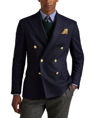 Tailored Wool Flannel Blazer