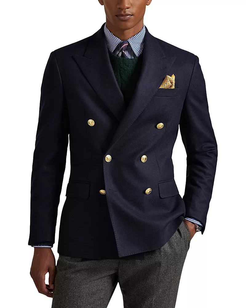 Polo Ralph Lauren Tailored Wool Flannel Blazer