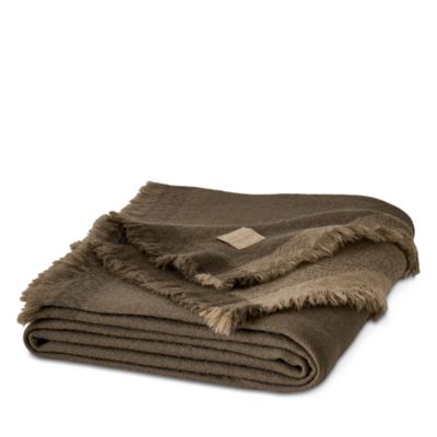 Lave Wool Plaid Throw Blanket
