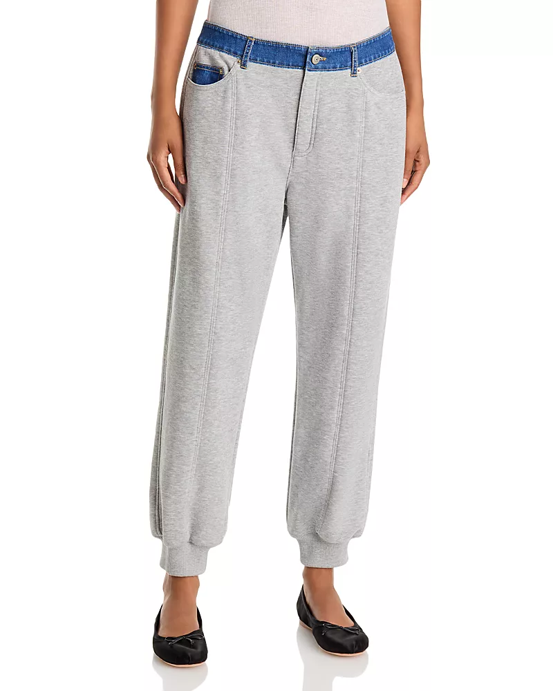 Cinq a Sept Corenna Denim Trim Jogger Pants