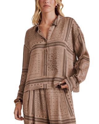 Clara Printed Button Down Shirt