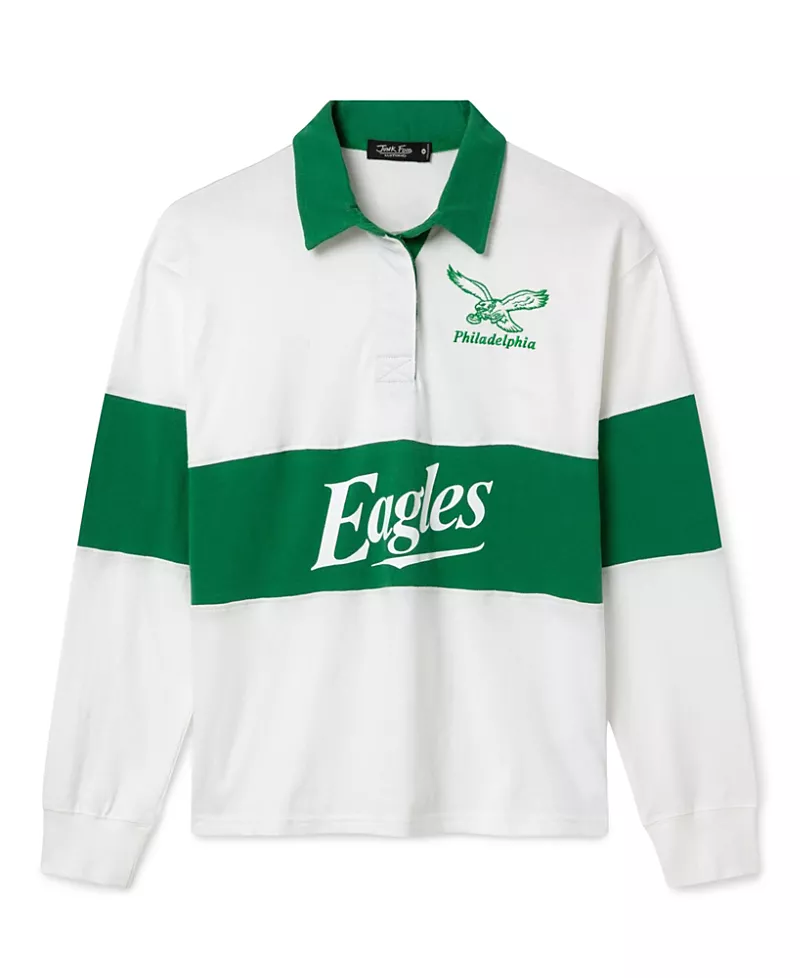 Junk Food Clothing Women's Philadelphia Eagles Rugby Shirt