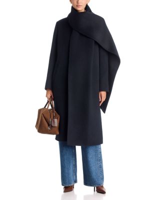 Olivia Wool Blend Coat with Scarf