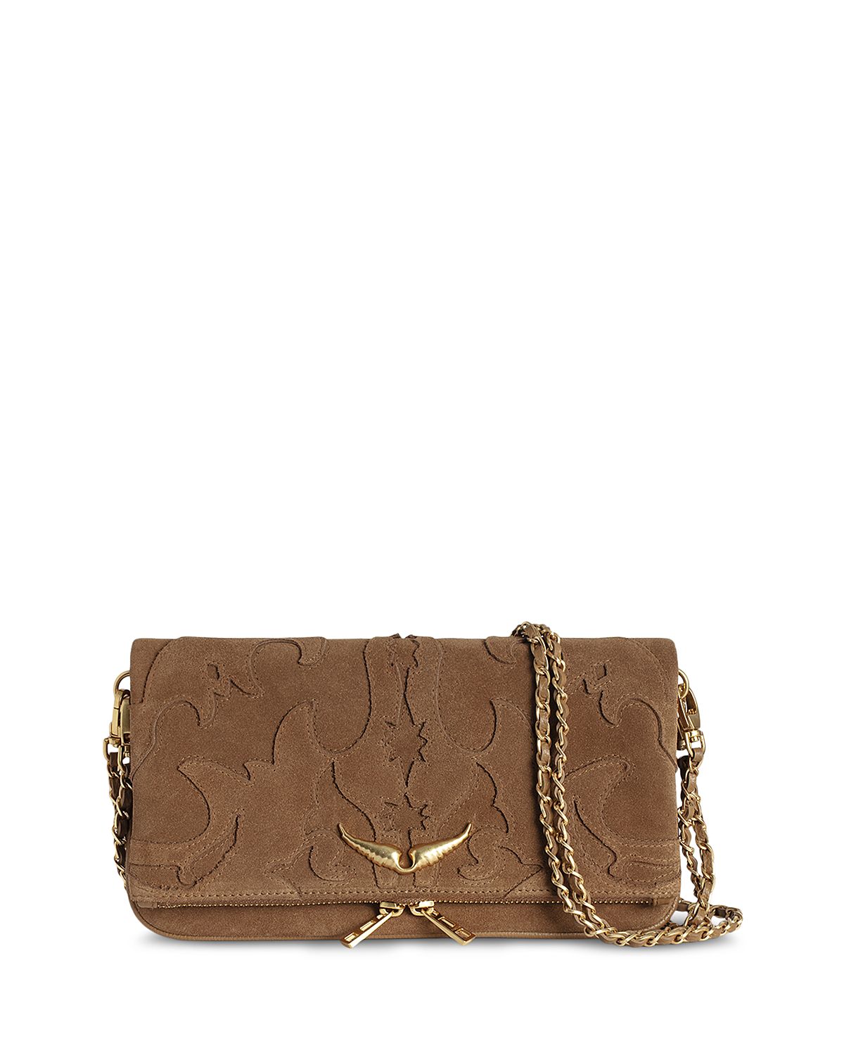 Zadig & Voltaire Rock Small Western Suede Shoulder Bag