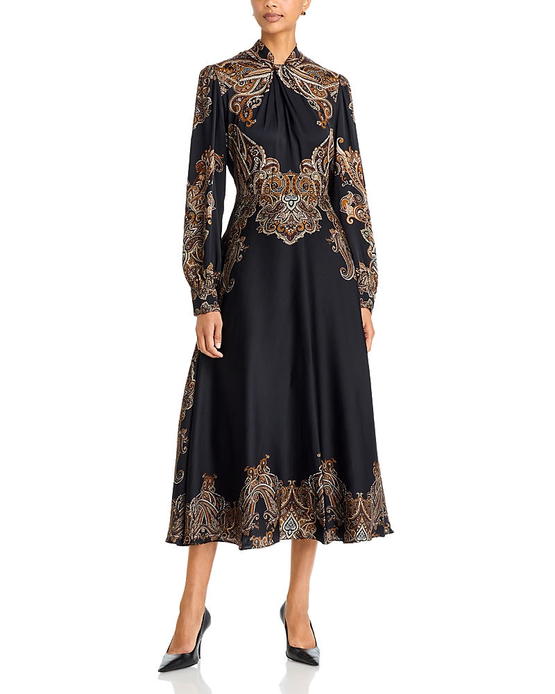 Elie Tahari The Raquel Twist Neck Dress