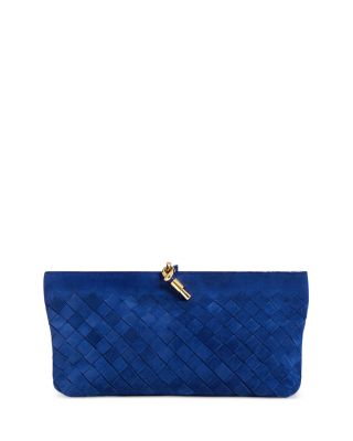 Andiamo Intrecciato Suede Boat Pouch