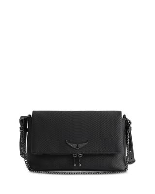 Rocky II Soft Savage Embossed Leather Shoulder Bag