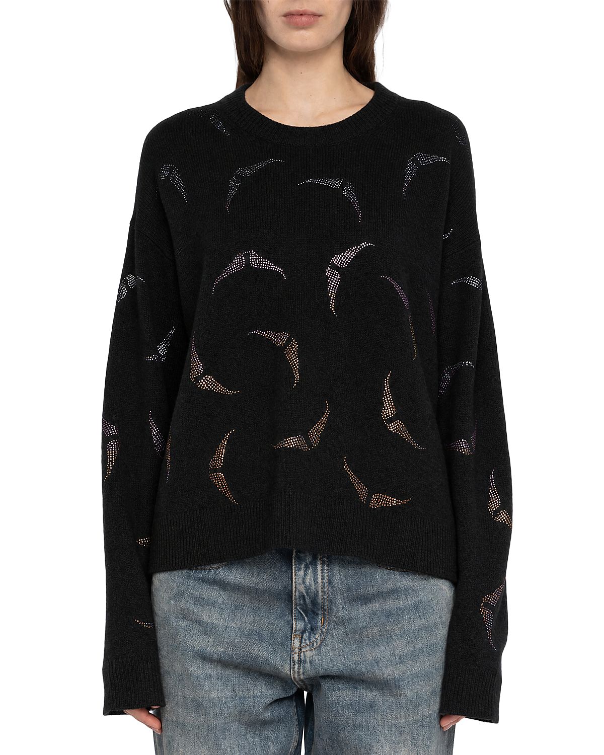 Zadig & Voltaire Markuz Cashmere Embellished Sweater