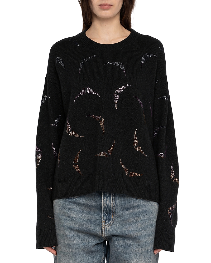 Zadig & Voltaire Markuz Cashmere Embellished Sweater