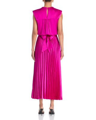 Farah Draped Neck Midi Dress - thumbnail 8