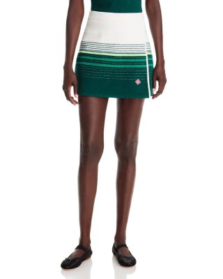 Casablanca Boucle Stripe Mini Skirt