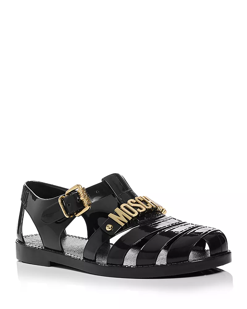 Moschino Women's Logo Jelly Sandals
