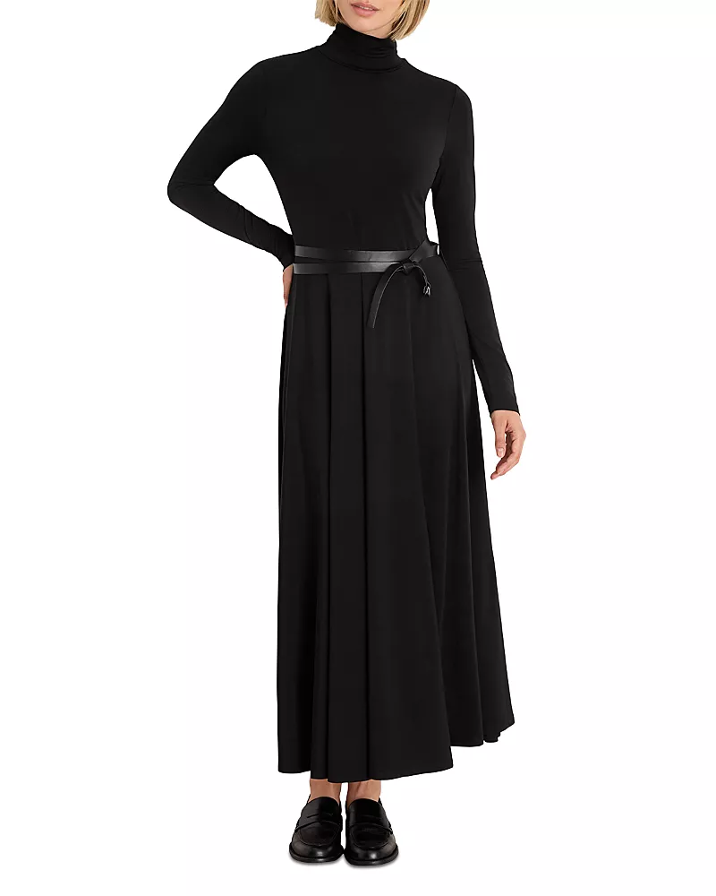 Nic+Zoe Victoria High Neck Belted Dress