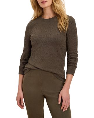 Crinkle Knit Drop Shoulder Top