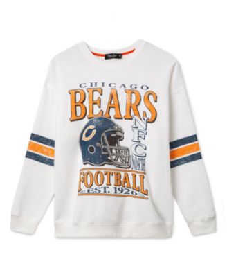 Junk Food Clothing Women's Chicago Bears Oversized Striped Fleece