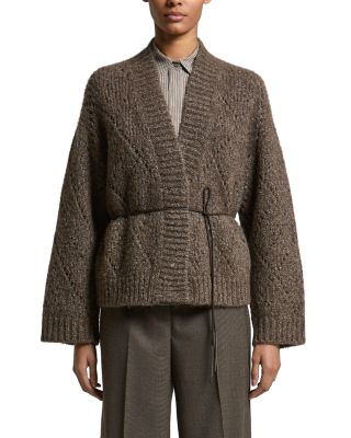 Knitted Open Front Sweater
