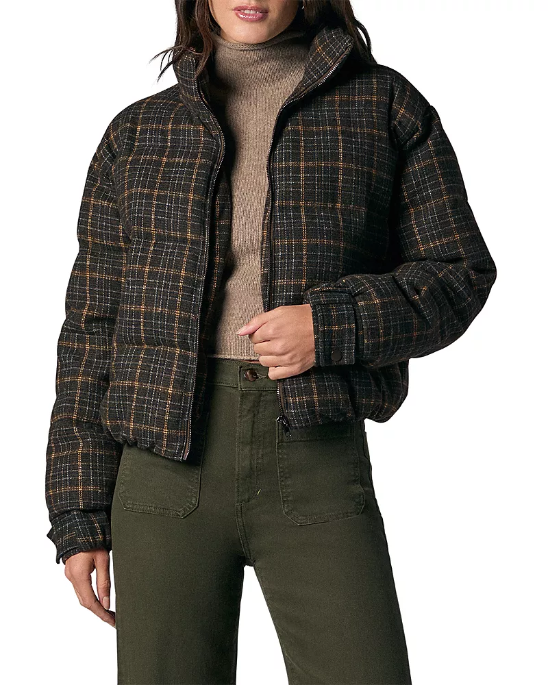 Joe's Jeans The Bruna Brushed Plaid Puffer Jacket