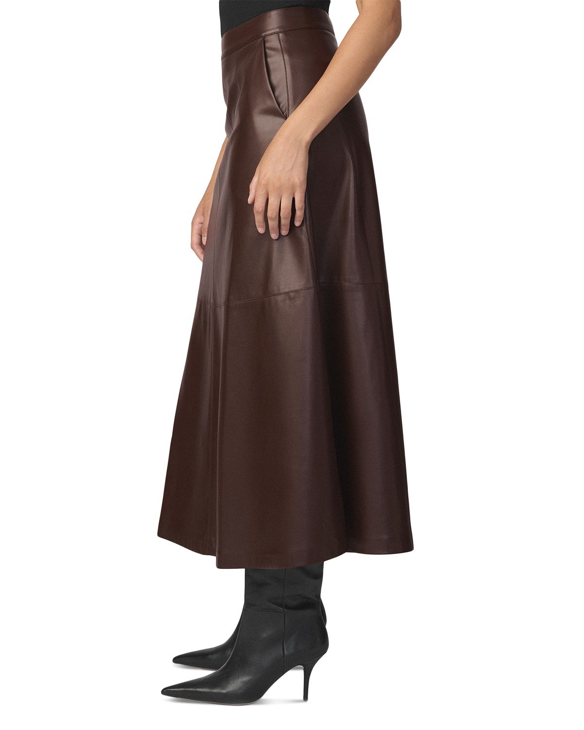 The Tavi Faux Leather Skirt thumbnail 5