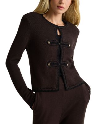 Wool Blend Knit Jacket