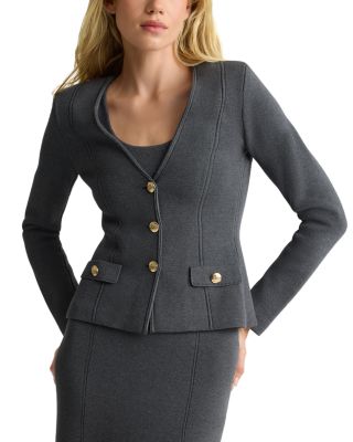 Seamed Knit Jacket