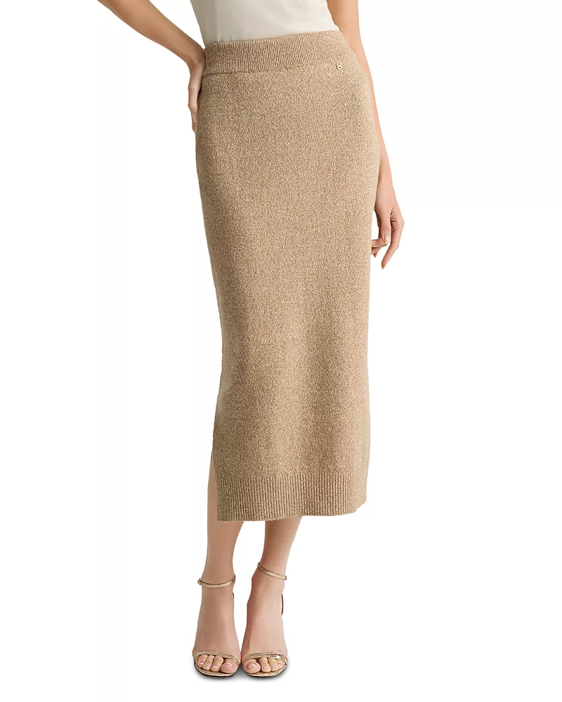 St. John Wool Stretch Midi Skirt