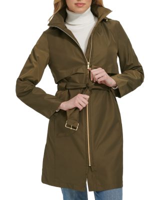 Zip Front Trench Rain Coat - thumbnail 7