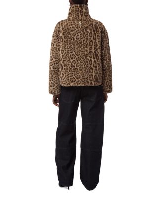 Brooks Leopard Faux Fur Coat - thumbnail 2