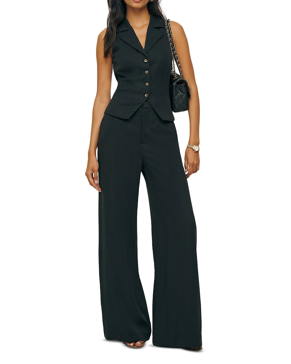 Reformation Taryn Two Piece Vest & Pants Set