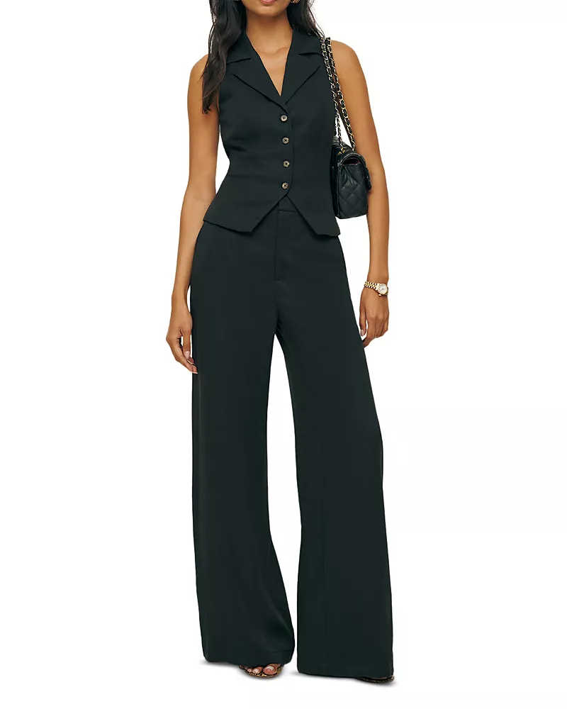 Reformation Taryn Two Piece Vest & Pants Set
