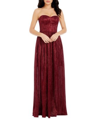  Audrina Plisse Maxi Gown